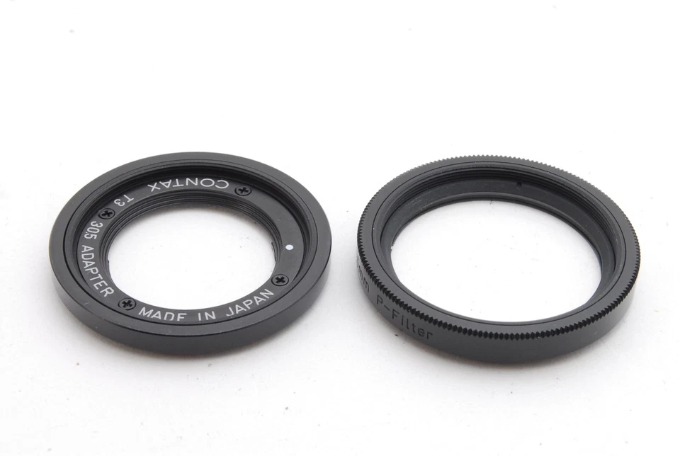 [NEUWERTIG] Contax T3 30,5 Adapter schwarz + 30,5 P Filter Kyocera T3 schwarz aus Japan - Bild 4 von 4