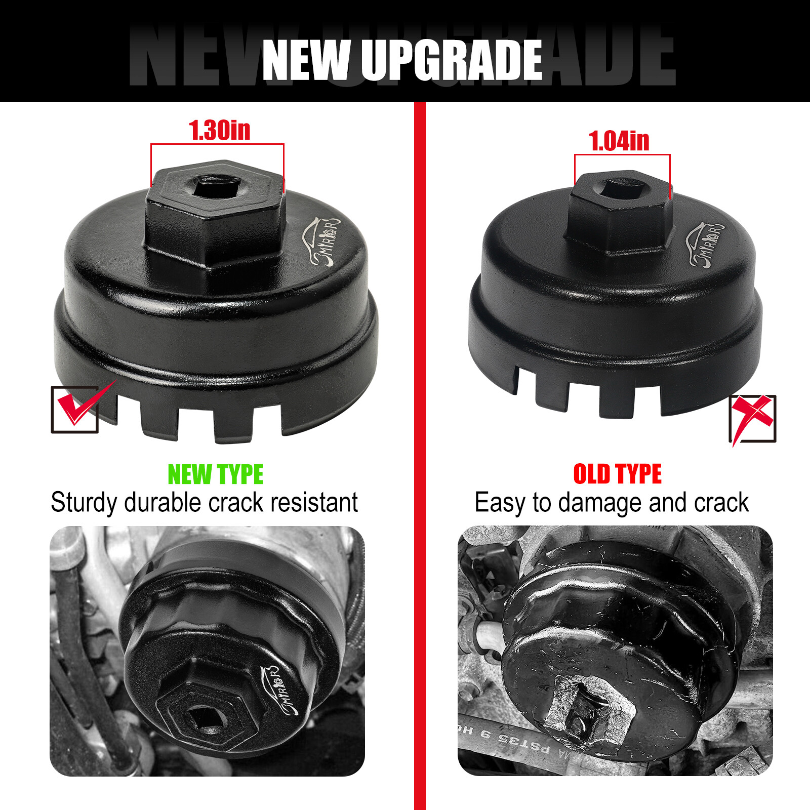 For Toyota Lexus Prius Corolla 1.8 Tool Remover 14 Flutes 64mm Oil Filter Wrench