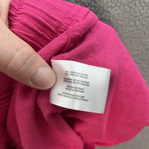 Gap Shorts Womens Extra Large Pink Linen Blend Preppy Coastal Beach Summer Fun - 第 8/8 張圖片