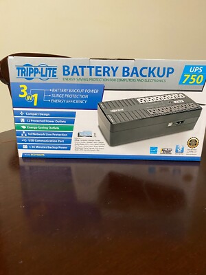 Tripp-Lite UPS Battery Backup-Surge Protection ECO750UPS