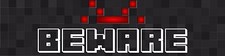 2x8 ft Beware Monster Banner Minecraft Style Gaming Black Dark Gray Spider