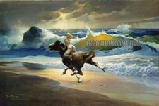 Wild Ride - Fantasy Art Print by Frank Frazetta