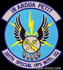 USAF 285th SPECIAL OPERATIONS INTEL SQ -Will Rogers ANGB, OK- ORIGINAL VEL PATCH