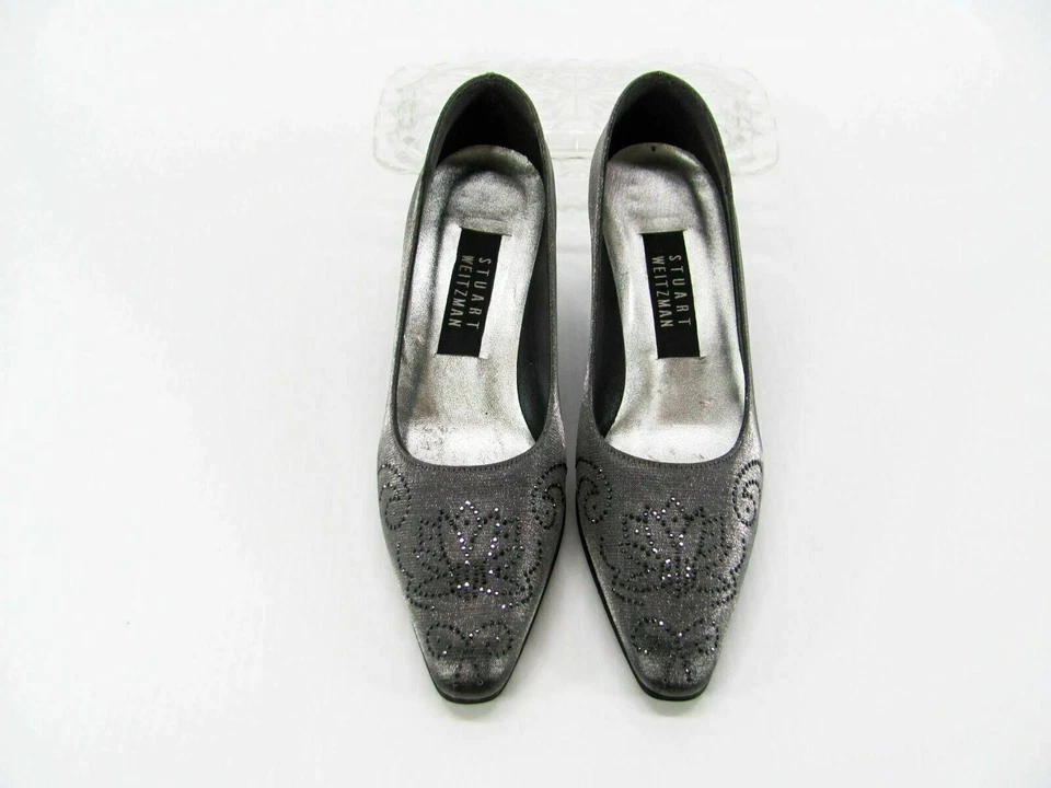Stuart Weitzman женщин каблук туфли размер 7,5B серый насос подержанный qp - Изображение 4 из 4