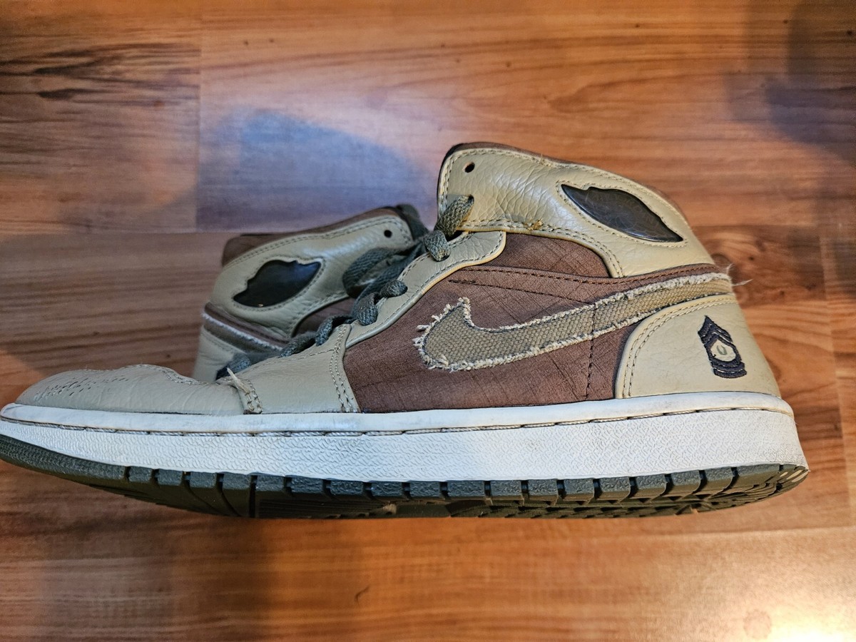 Nike Air Jordan 1 Mid Retro Armed Forces 325514-231 Brown Tan