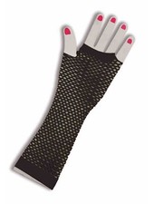 Rubie's - 80's Fingerless Fishnet Gloves in Black
