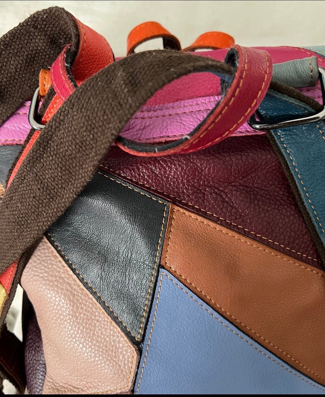 Amerileather Backpack Leather Drawstring Bucket B… - image 9