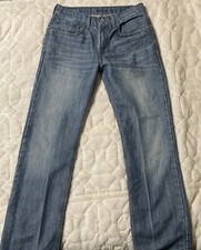 Levis 514 Jeans Boys 16 Reg 28x28 Slim Straight Blue Denim
