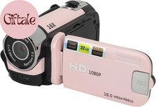 1080P Vlogging Camera 16MP Camcorder 16X Zoom Rotating Screen Fill Light
