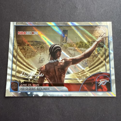 2025-26 Topps NBA Hoops: Shai Gilgeous-Alexander Highlights Light Burst #268 SGA