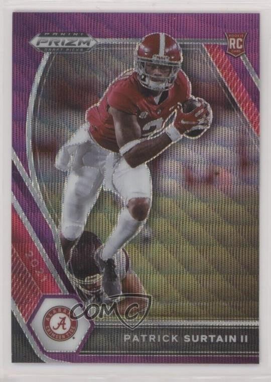 2021 Panini Prizm Draft Picks Purple Wave Prizm Patrick Surtain II #143 0n64