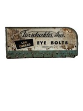 Vintage TURNBUCKLES INC. EYE-BOLTS Metal Stor...