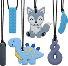 Chew Necklaces for Sensory Kids, Sensory Toys for Kids with Autism, ADHD, SPD