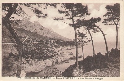 Etwa von Cannes in der Esterelle, die roten Felsen. 104 668