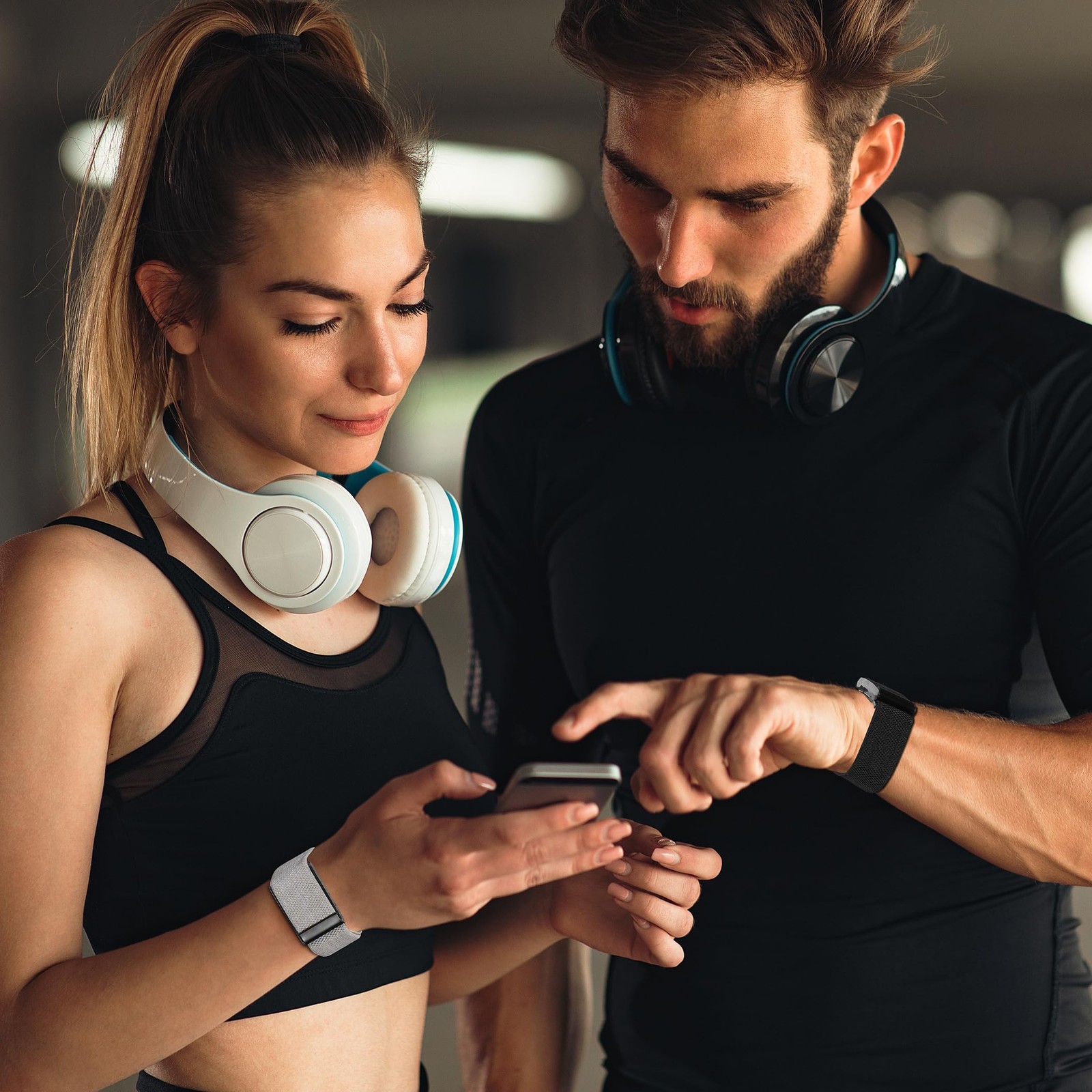 2 Pack Whoop 4.0 & 3.0 Band - Elastic Nylon, Breathable, Adjustable, Fast-Dry