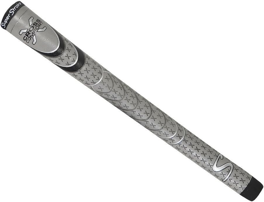 Cross Comfort Swing Grip, Grey/Black, Standard - SuperStroke Golf