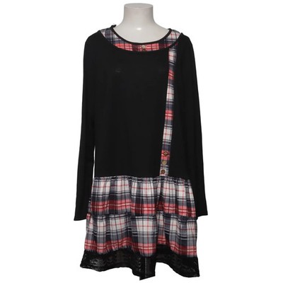Kleid, Größe: 2XL, Schwarz/Rot/Weiß, Karo, Damen #pXN