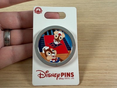 Disney Cruise Line DCL Chip & Dale Bullauge Trading Pin Sailor Open Edition Neu