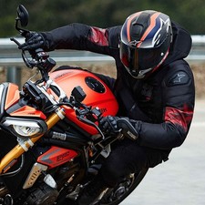 Alpinestars Supertech R10 Team Black Carbon Red/Dark Blue Matt Full Face Helmet