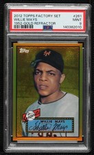 2012 Topps Factory Set Gold Chrome Reprints Willie Mays #261 PSA 9 MINT HOF 02zm