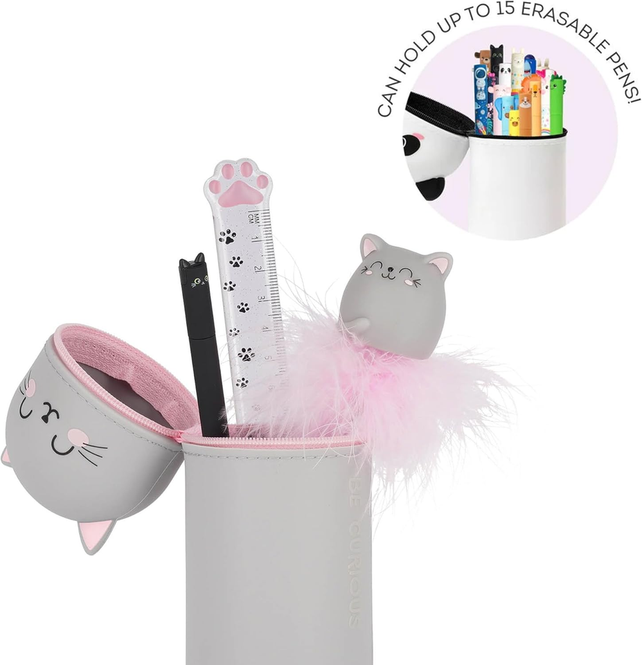 Legami Kawaii Astuccio Scuola 2 in 1 in Morbido Silicone Portapenne da
