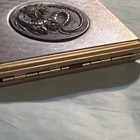 Vintage Metal Cigarette/Tobacco Case Hinged Box with Raised Dragon Medallion — photo 9