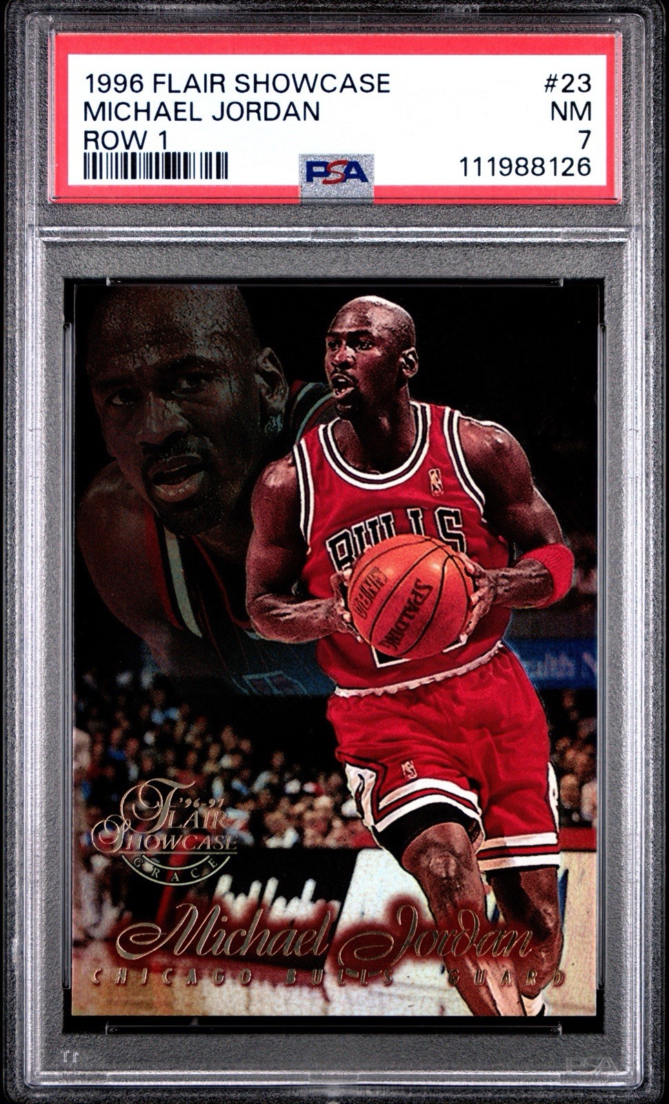 1996-97 Flair Showcase - Michael Jordan #23 Row 1