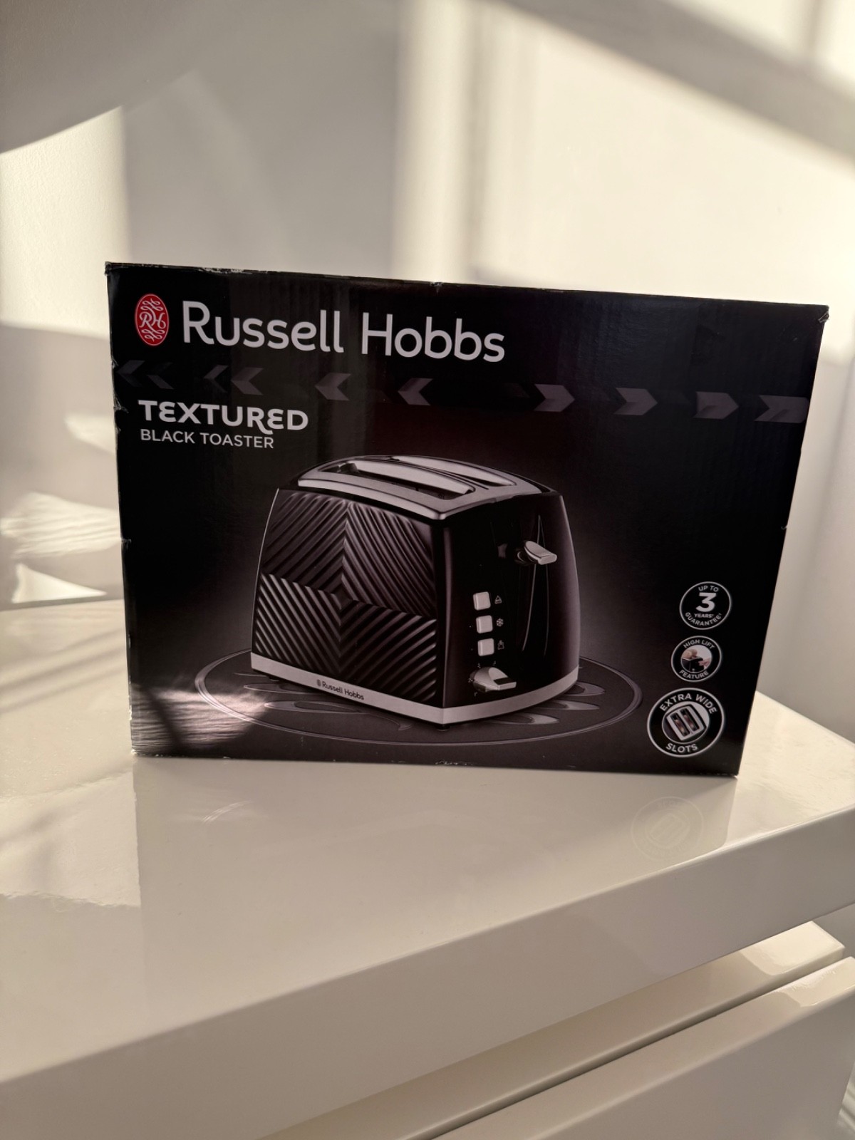 Russell Hobbs 2 Slice Toaster Black, Brand New