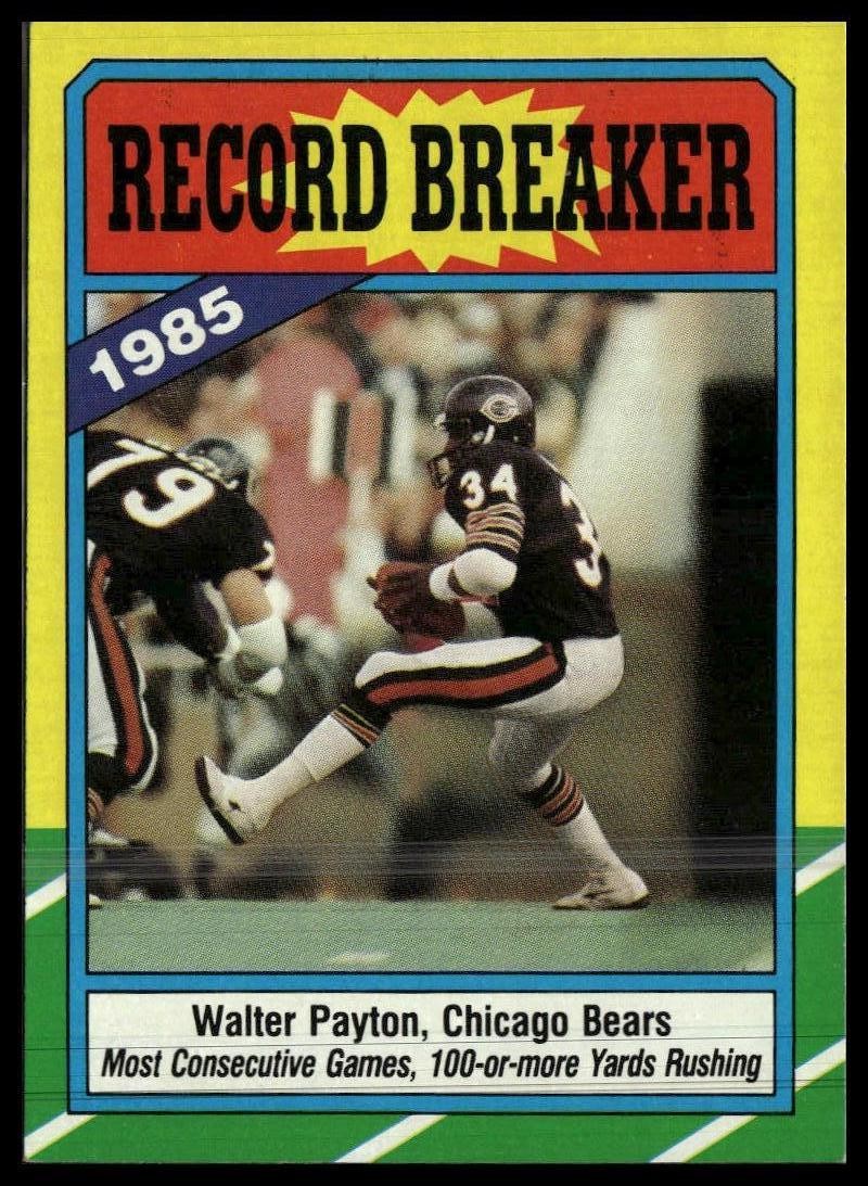 1986 Topps #7 Walter Payton