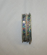 Silver Hologram Iridescent Flat Sequin Trim 6mm 1/4" Strung 6 YDS Sewing Craft