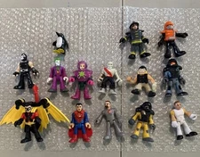 Fisher Price Playskool Imaginext Action Figures Lot of 14 Pirates Super Heroes