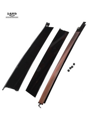Mercedes X164 GL-Class Driver/Left Rear Door Glass Molding Trim Set 07-12 OEM