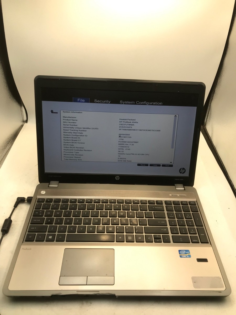 HP ProBook 4540S Intel Core i5-3210M 15
