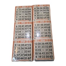 Vintage Bingo Cards Lot Sealed Unused Orange White Printed in Canada 100 books.