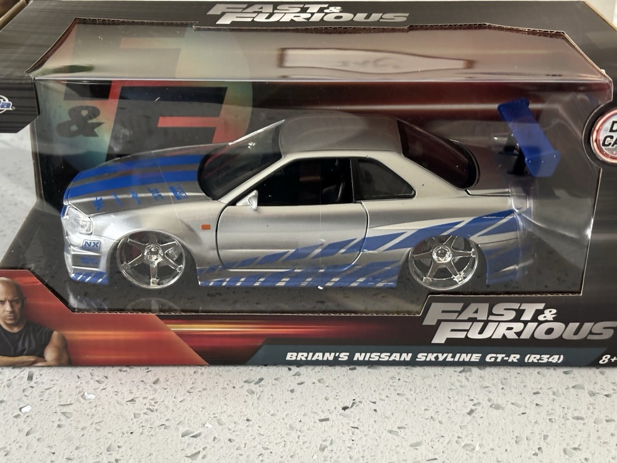 JADA 1:24 BRIAN'S NISSAN SKYLINE COLOR BRUSH FAST & FURIOUS 25