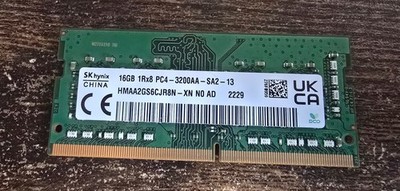 SK Hynix 16GB (1x16GB) PC4-25600 (DDR4-3200) SODIMM Memory HMAA2GS6AJR8NXN