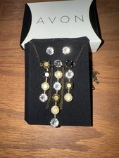 AVON Bold Faceted Fringe Necklace Gift Set