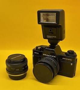 Praktica BCA Electronic 35mm SLR Camera with lens & strap