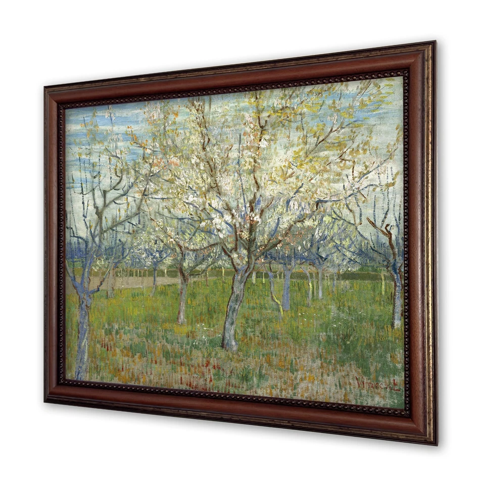 codiarts. 3D Relief Kunstdruck Vincent van Gogh Rosa Obstgarten 40x50 cm (Zert.) - Bild 2 von 4