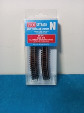 N Gauge PECO ST-3014 Standard Curve, 2nd Radius (Pack of 8 ST-14)SETRACK Code 80