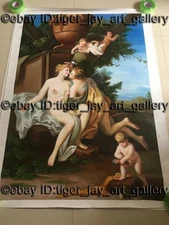 Flora and Zephyr Duplicate Jacopo Amigoni Rococo Classical Angel Italy Painting