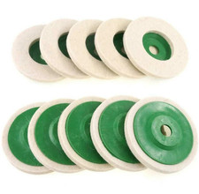 10pcs Wool Polishing Pad Set for Angle Grinder – 4" Buffing & Polishing Wheels