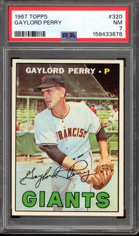 1967 Topps #320 Gaylord Perry PSA 7 Vintage HOF Baseball Card (3878)