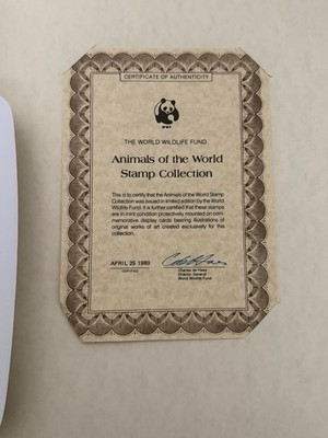 World Wildlife Fund Animals Of The World Stamp Collection Book