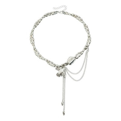 Stylish Doves Tassels Necklace Two Layer Designs Lightweight for Everyday Wear