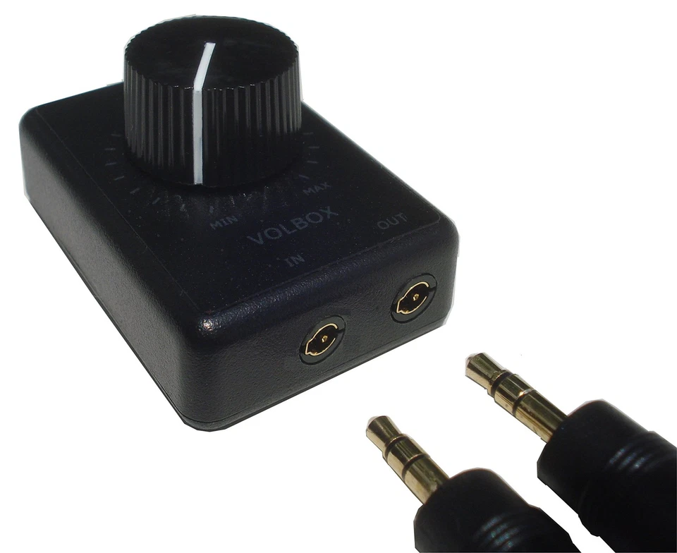 Volbox inline audio volume control attenuator 3.5mm 1/8" aux - Image 2 of 4