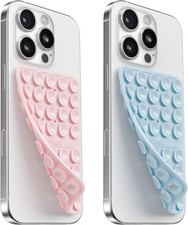 2PCS Silicone Suction Cup Phone Case Mount Double Sided