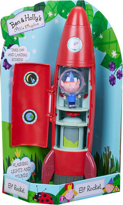 Ben & Holly Electronic Lights and Sounds Elf Rocket Playset Includes Ben Elf