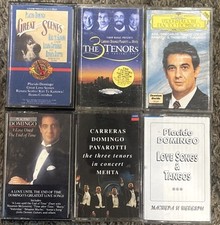 Lot 6 Placido Domingo Cassettes
