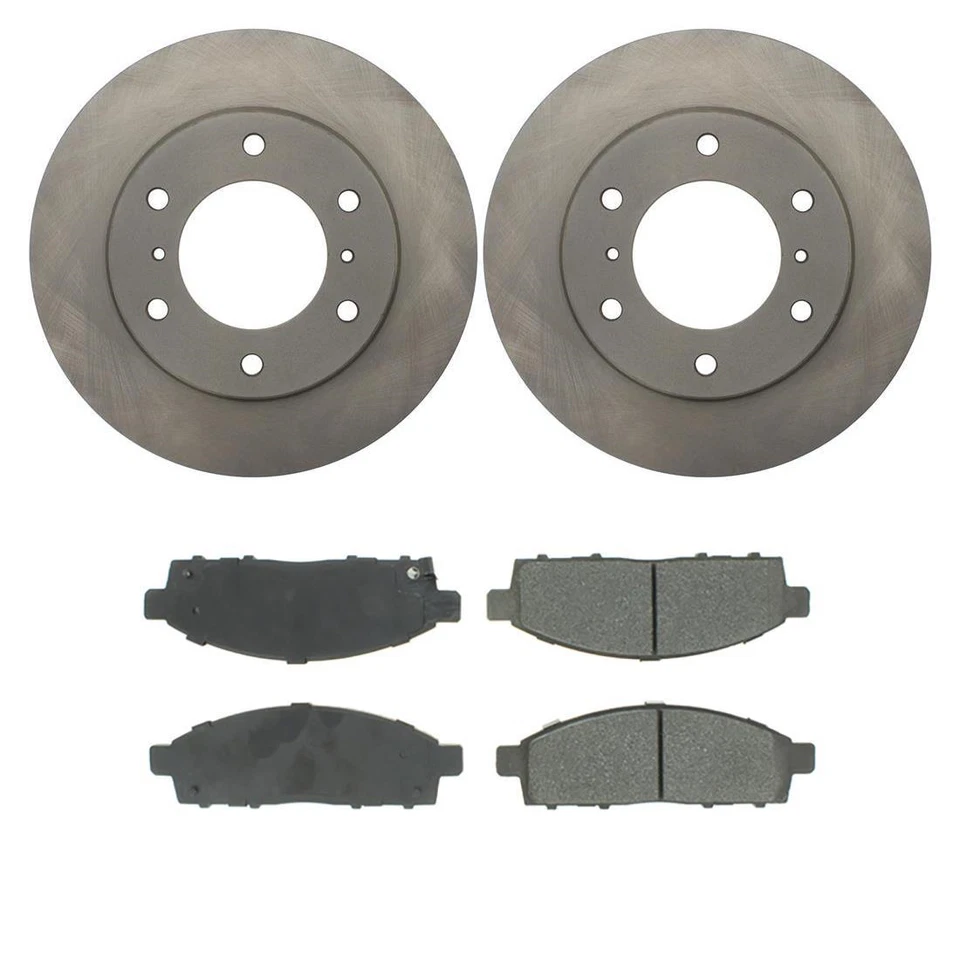 For 2013 2014 2015 2016 2017 2018 Mitsubishi L200 Front Brake Rotors and Pads - Image 2 of 2